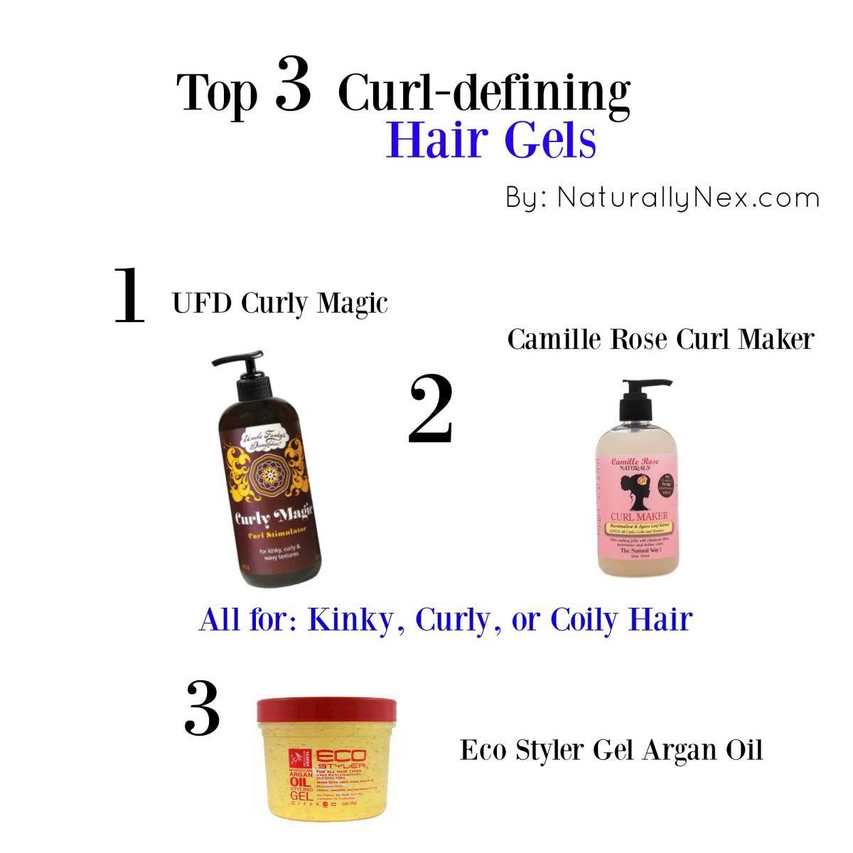 Top 3 curl-defining hair gels for wash n go