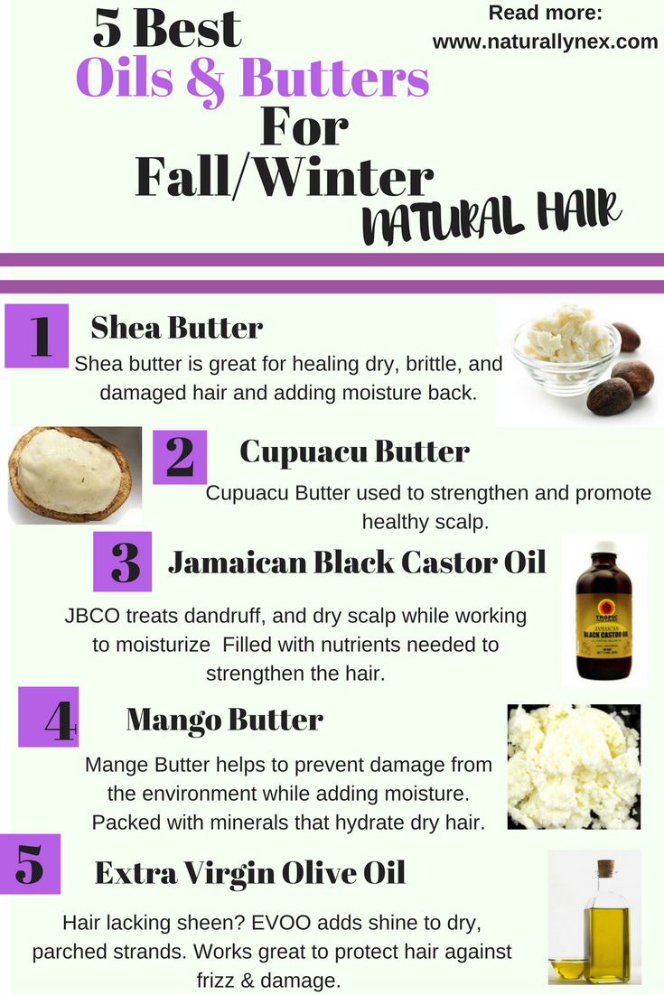 The best Butters & Oils for Fall/Winter Haircare